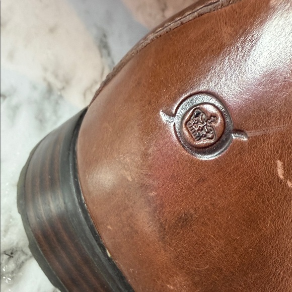 Born Dark Brown Leather Lace Up Moto Boots NWOT SZ 8.5 - Picture 2 of 14